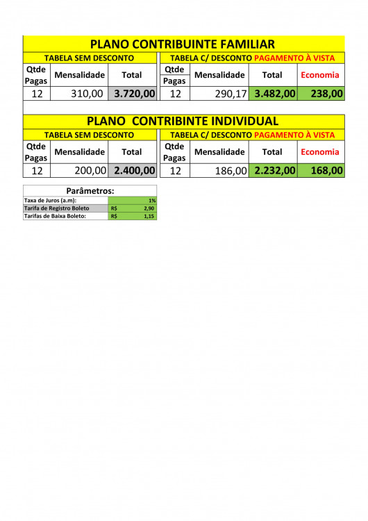 Mensalidades CONTRIBUINTE-1